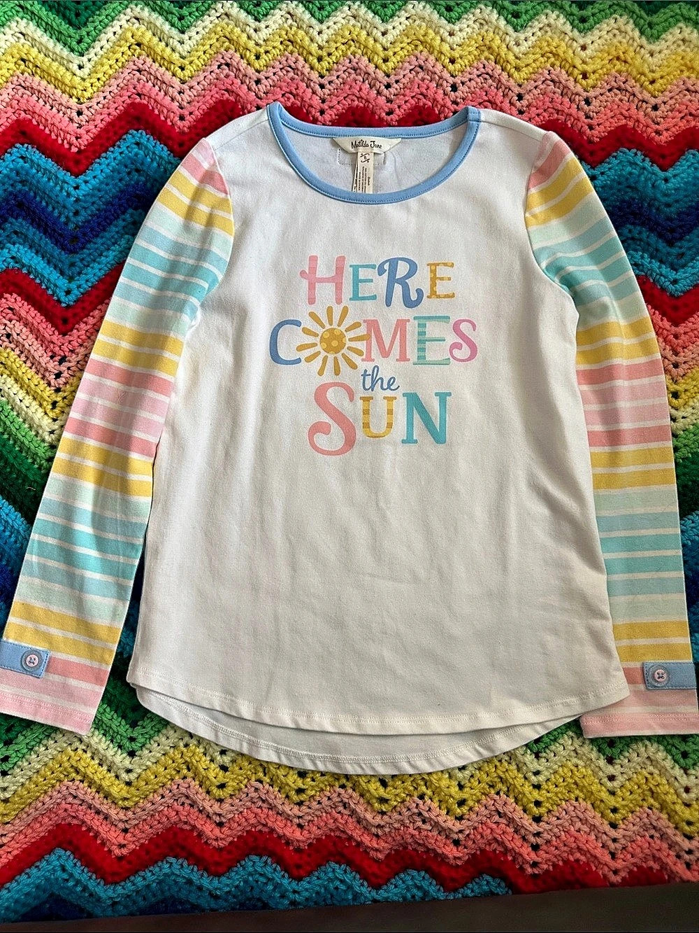 Matilda Jane SIZE 8 Rainbow Long Sleeve